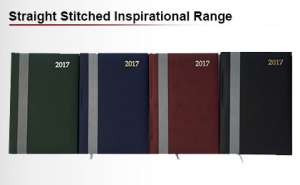 Straight stitched inspirational diary